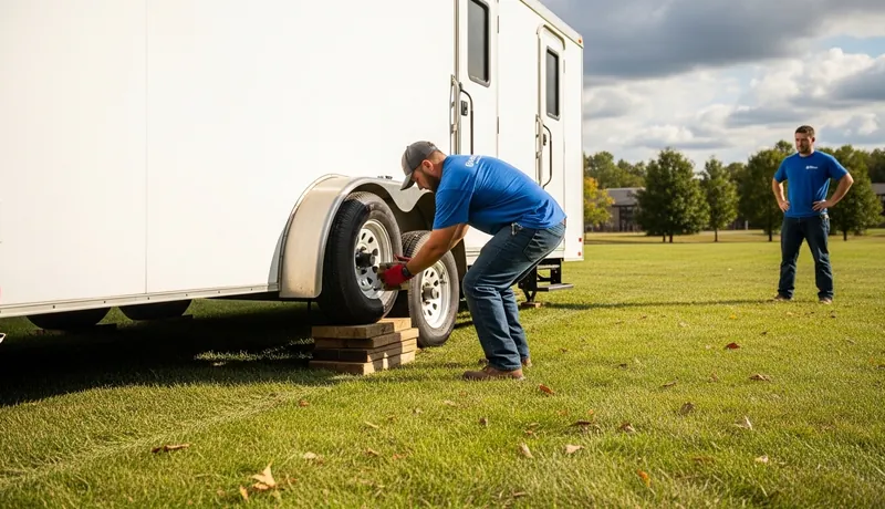 Restroom Trailer Setup Shreveport CA